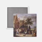 Een dorpsmakerij magneet (Voorkant / Achterkant)