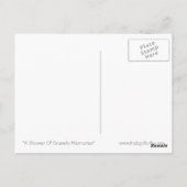 Een douche van Gravelly Memories (TM) Briefkaart (Achterkant)