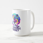 Een downhill-skiër koffiemok (Voorkant rechts)