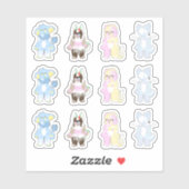 Een dozenstaartrommelaar tekent Stickers (Vel)