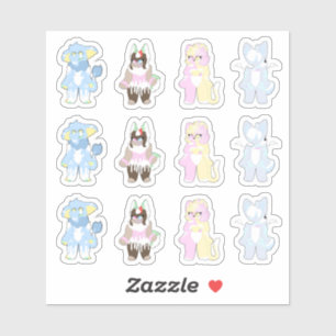 Een dozenstaartrommelaar tekent Stickers
