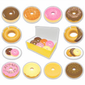 Een dozijn donuts sticker (Voorkant)