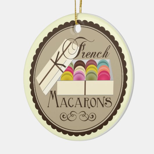 Een dozijn Franse macro's in een cadeaudoos Keramisch Ornament (Links)