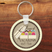 Een dozijn Franse macro's in een cadeaudoos Sleutelhanger (Voorkant)