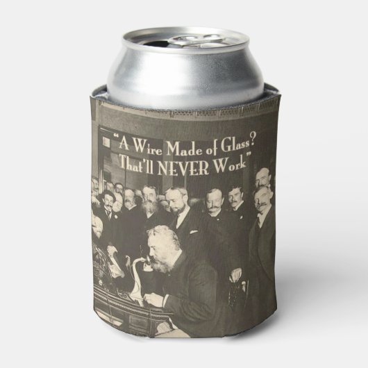 Een draad gemaakt van Glass Humoureus Tech Blikjeskoeler (Blikje Voorkant)