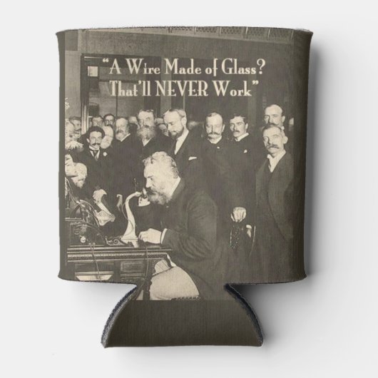 Een draad gemaakt van Glass Humoureus Tech Blikjeskoeler (Voorkant)