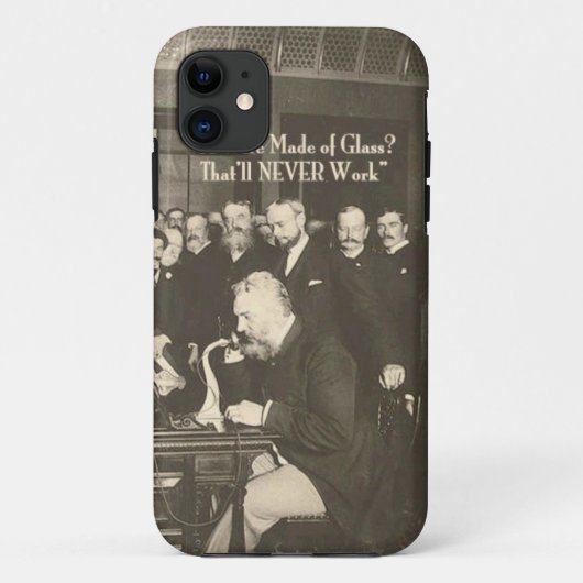 Een draad gemaakt van Glass Humoureus Tech Case-Mate iPhone Case (Achterkant)