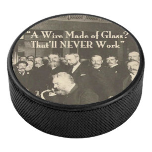 Een draad gemaakt van Glass Humoureus Tech Hockey Puck