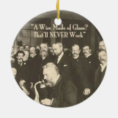 Een draad gemaakt van Glass Humoureus Tech Keramisch Ornament (Achterkant)