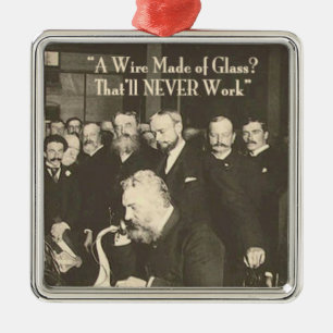 Een draad gemaakt van Glass Humoureus Tech Metalen Ornament