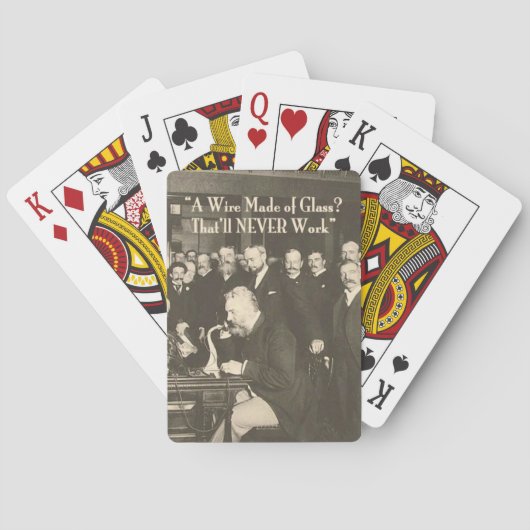 Een draad gemaakt van Glass Humoureus Tech Speelkaarten (Achterkant)