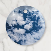 Een draai in de wolken bedankjes labels (Voorkant)