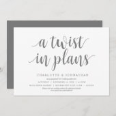 Een draai in plannen, Bruiloft Verander de datum Kaart (Voorkant / Achterkant)