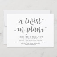 Een draai in plannen, Bruiloft Verander de datum