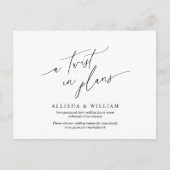 Een draai in plannen, uitstellen van weddenschap briefkaart (Voorkant)