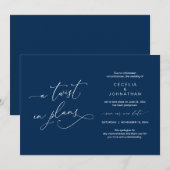 Een draai in plannen, Wedding Postponed Announoung Kaart (Voorkant / Achterkant)