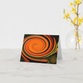 Een draai van Oranje notitiekaarten (Gele Bloem)