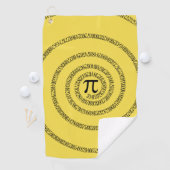 Een draai van pi-afbeelding op een golfhanddoek (Insitu)