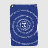 Een draai van pi-afbeelding op een golfhanddoek (Voorkant)