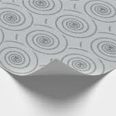 Een Draai van Pi klikt aanpast om Grijze Kleur te  Cadeaupapier (Hoek)