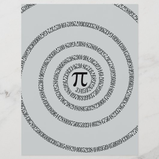 Een Draai van Pi klikt aanpast om Grijze Kleur te Flyer (Voorkant)