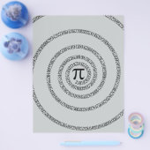 Een Draai van Pi klikt aanpast om Grijze Kleur te Flyer (Enkel)