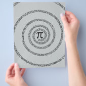 Een Draai van Pi klikt aanpast om Grijze Kleur te Flyer (Hand)