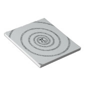 Een Draai van Pi klikt aanpast om Grijze Kleur te Notitieblok (Schuin)