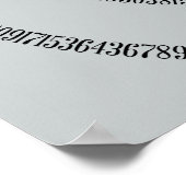 Een Draai van Pi klikt aanpast om Grijze Kleur te Poster (Hoek)