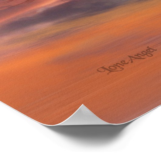 Een draaiend kastanjepaard ... poster (Hoek)