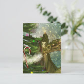 Een draak en Kerstmis van Feeën Feestdagenkaart (Staand voorkant)