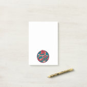 Een draak en zijn Magische Pearl Post-it® Notes (Op bureau)