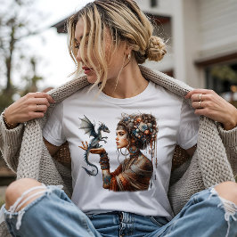 Een draak in de hand t-shirt