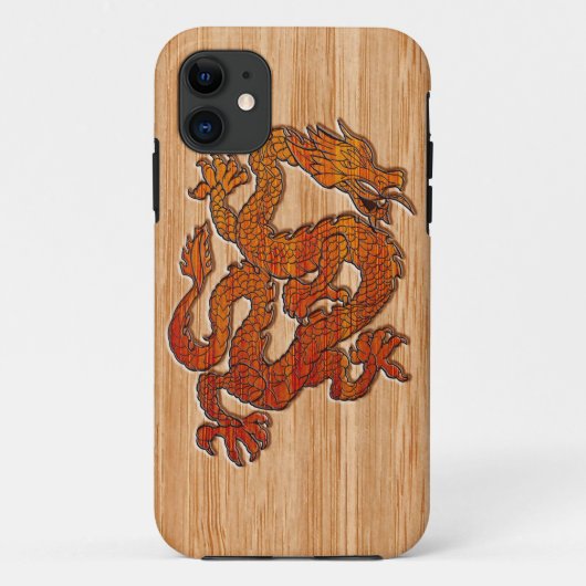 Een draak in de stijl van Bamboo Case-Mate iPhone Case (Achterkant)