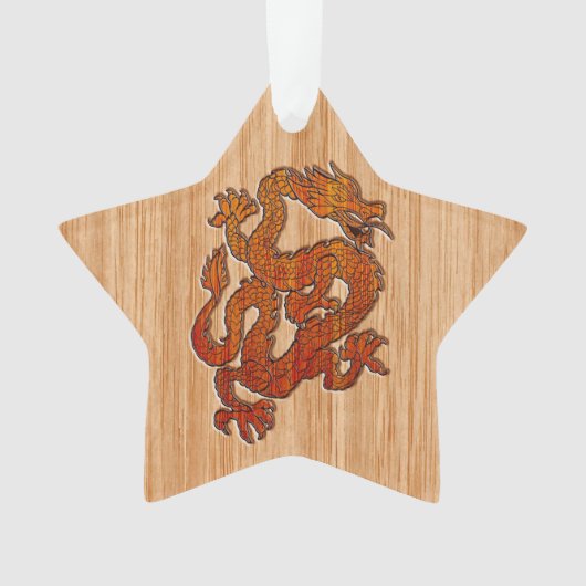 Een draak in de stijl van Bamboo Ornament (voorkant)