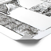 Een draak in een workshop poster (Hoek)