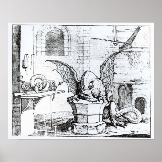 Een draak in een workshop poster (Voorkant)