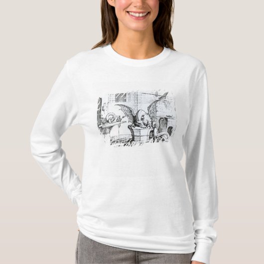Een draak in een workshop t-shirt (Voorkant)