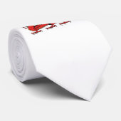 Een draak in Love Stropdas (Opgerold)