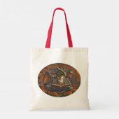 Een draak leest voor leren en plezier. tote bag (Achterkant)