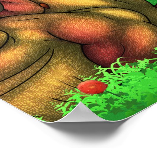 Een draak waarderen poster (Hoek)