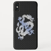 Een dragoexpressie op Black Snake Skin Print Case-Mate iPhone Case (Achterkant)