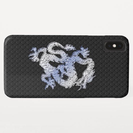 Een dragoexpressie op Black Snake Skin Print Case-Mate iPhone Case (Achterkant (horizontaal))