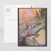 Een dragon Oz-illustratie uitlijnen Briefkaart (Voorkant / Achterkant)