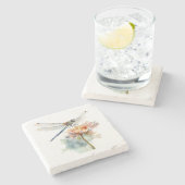Een Dragonfly Marble Onderzetter (Zijkant)