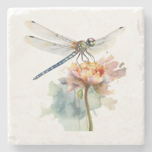 Een Dragonfly Marble Onderzetter