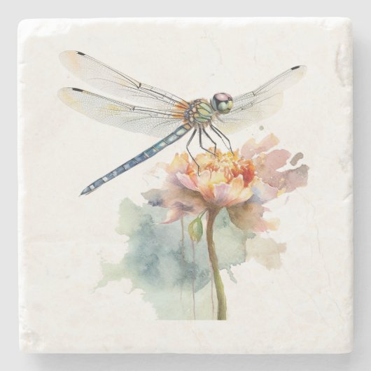 Een Dragonfly Marble Onderzetter (Voorkant)