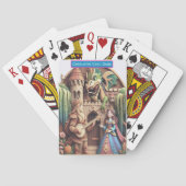 Een draken verhaal monogram kinder oud meid spel pokerkaarten (Achterkant)