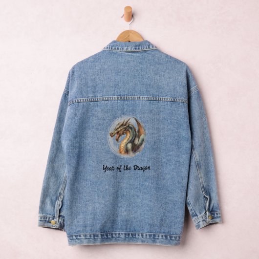 Een Drakenjaar van de Waterverf Denim Jacket (Hangar)