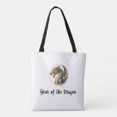 Een Drakenjaar van de Waterverf Tote Bag (Achterkant)